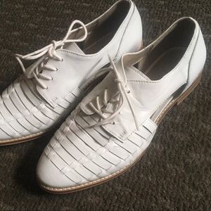 ASOS Wide Fit White Loafers